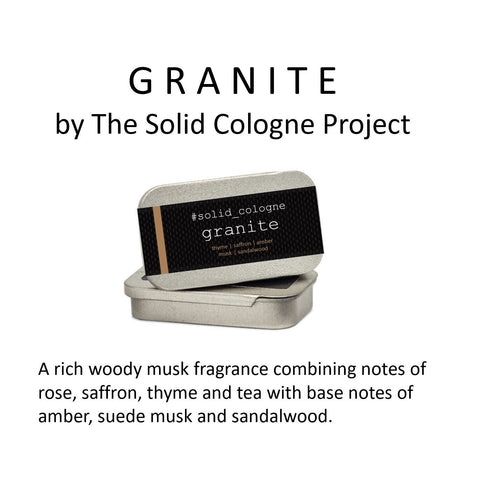 Granite | Solid Cologne - The Solid Cologne Project - Made Scotland