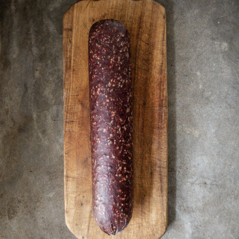 Green Pepper Salami 1.4kg or 700g - Whole - GREAT GLEN CHARCUTERIE - Made Scotland