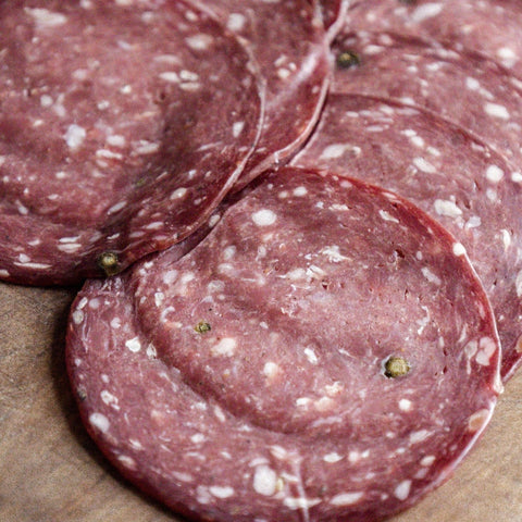 Green Pepper Venison Salami 80g - GREAT GLEN CHARCUTERIE - Made Scotland