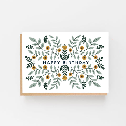 Happy Birthday - Pattern - Lomond Paper Co - Made Scotland