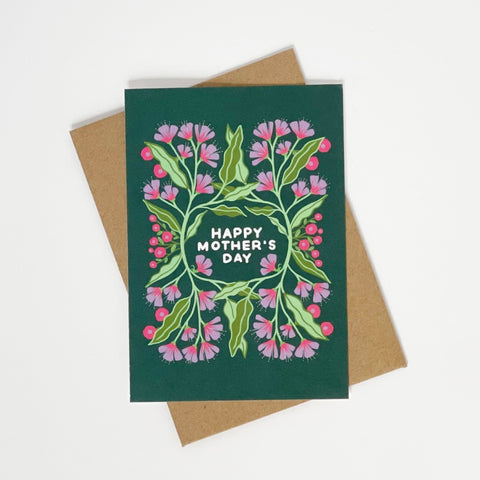 Happy Mother's Day - Pink & Green - Lomond Paper Co - Made Scotland