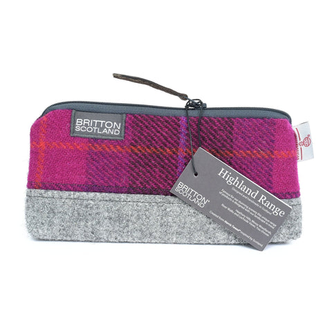 Highland Range Harris Tweed® Cosmetic Bag - Made Scotland - Cosmetic Bag