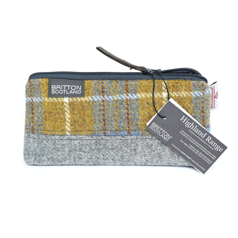 Highland Range Harris Tweed® Cosmetic Bag - Made Scotland - Cosmetic Bag