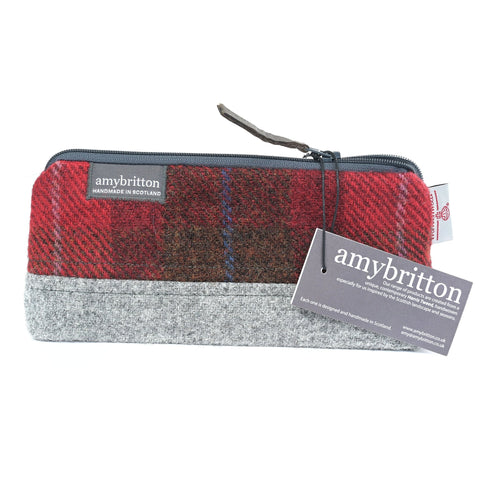 Highland Range Harris Tweed® Cosmetic Bag - Made Scotland - Cosmetic Bag