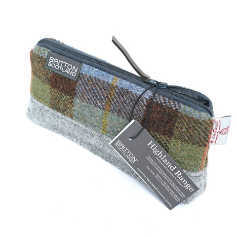 Highland Range Harris Tweed® Cosmetic Bag - Made Scotland - Cosmetic Bag