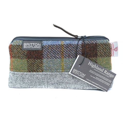 Highland Range Harris Tweed® Cosmetic Bag - Made Scotland - Cosmetic Bag