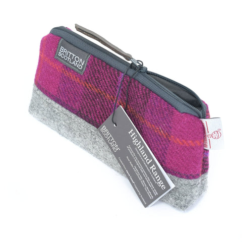 Highland Range Harris Tweed® Cosmetic Bag - Made Scotland - Cosmetic Bag