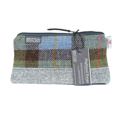 Highland Range Harris Tweed® Medium Wash Bag - Made Scotland - Wash Bag