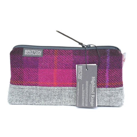 Highland Range Harris Tweed® Medium Wash Bag - Made Scotland - Wash Bag