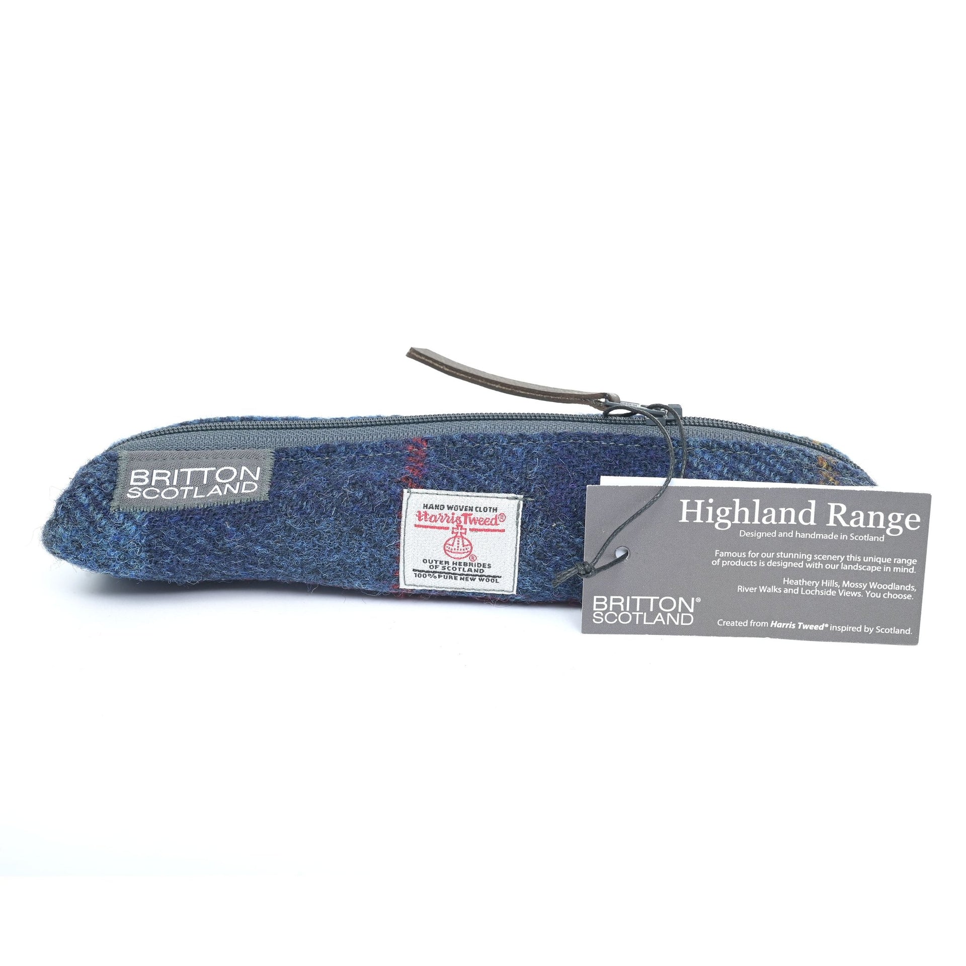 Highland Range Harris Tweed® Slim Pencil Case - Made Scotland