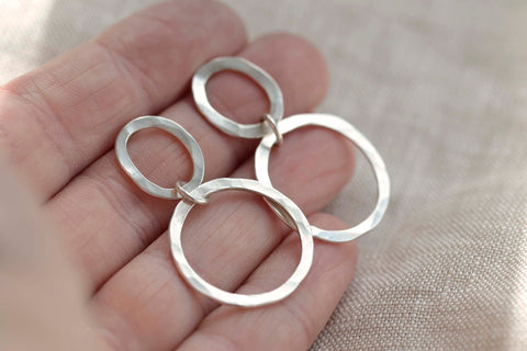 Horizon Double Hoop Earrings - Darte Jewellery - Made Scotland