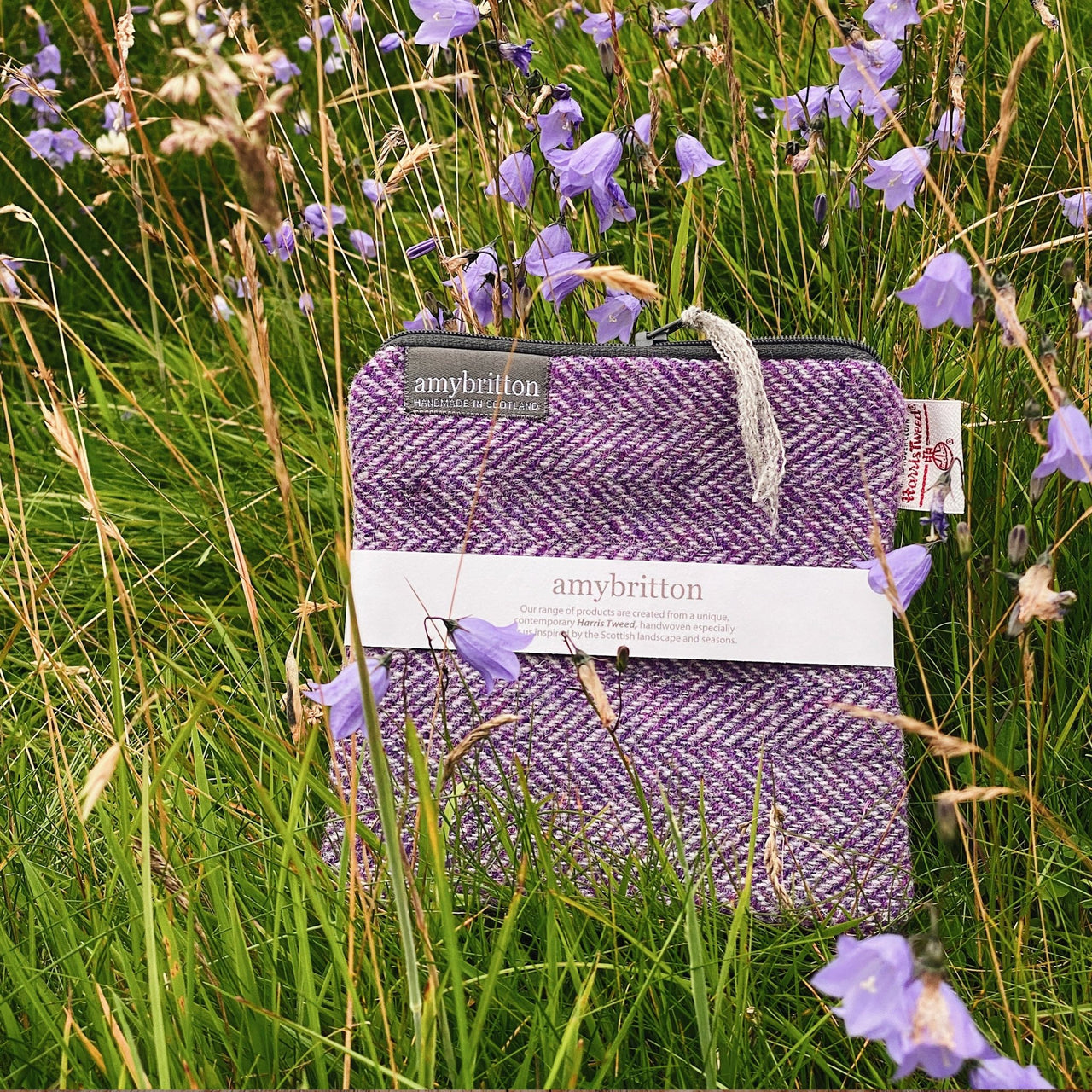 Landscape Harris Tweed® Large Purse - Made Scotland