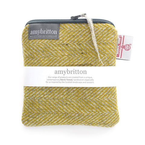 Landscape Harris Tweed® Medium Purse - Medium Square Purse - Amy Britton Harris Tweed® Accessories - Made Scotland