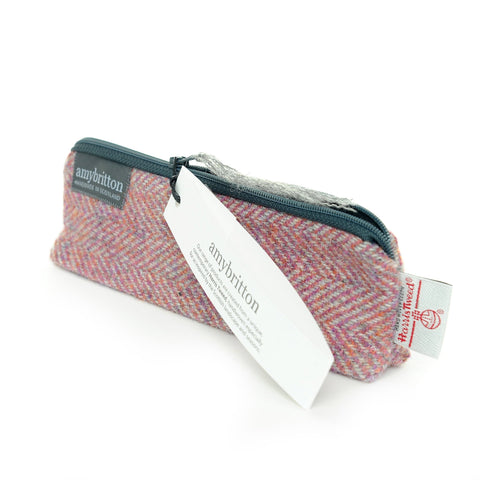 Landscape Harris Tweed® Prism Purse - Sea Pink - Amy Britton Harris Tweed® Accessories - Made Scotland