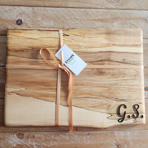 Live-Edge Hardwood Chopping Board - large - Evison Creations - Made Scotland