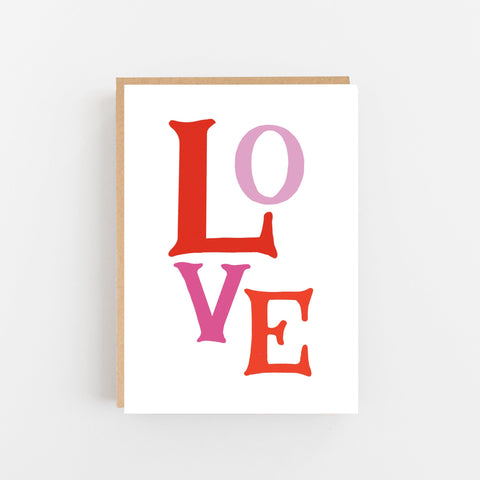 LOVE Card - Lomond Paper Co - Made Scotland