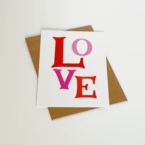 LOVE Card - Lomond Paper Co - Made Scotland