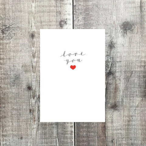 Love You - Lomond Paper Co - Made Scotland