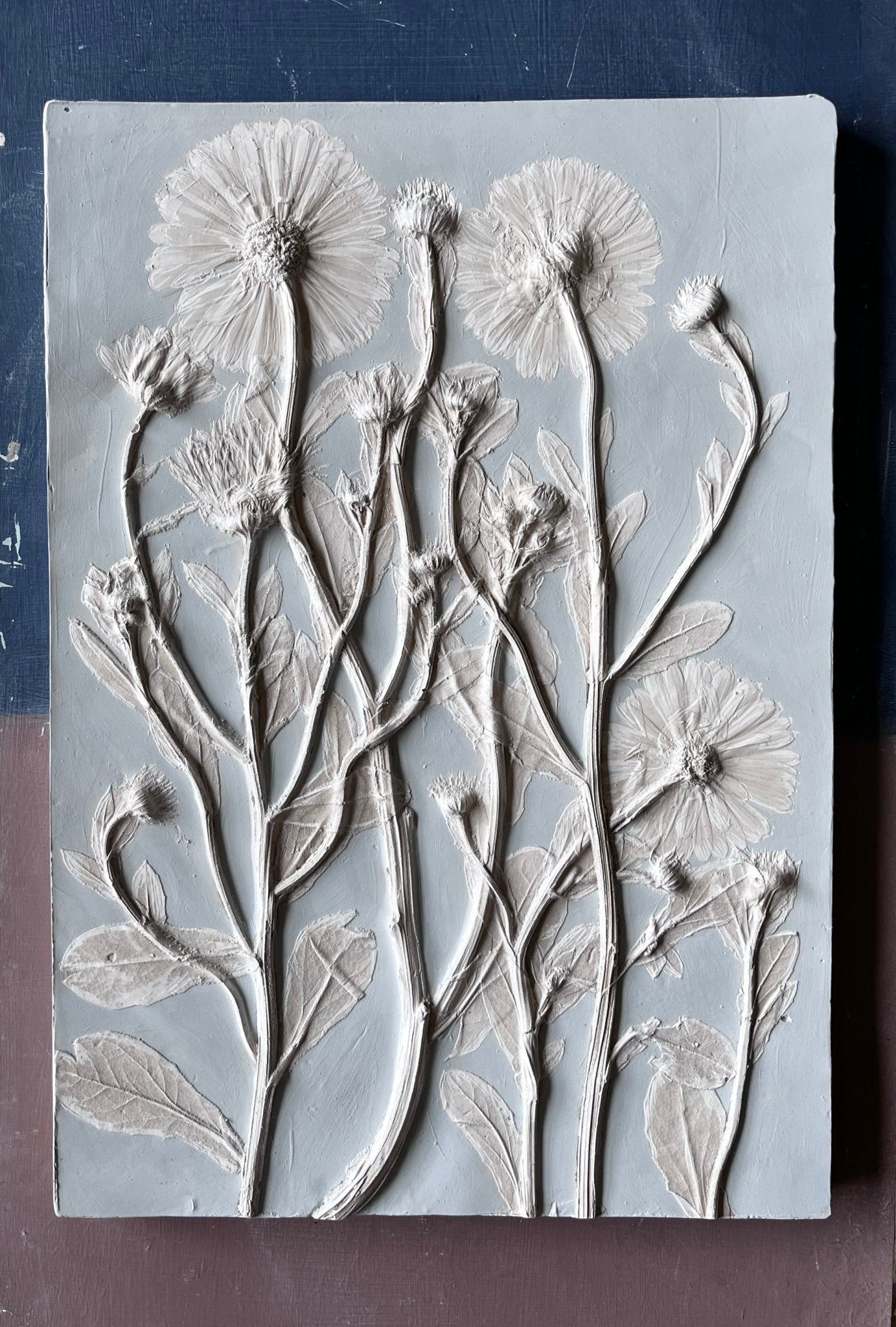 Marigolds - Hand Painted Panel - Made Scotland