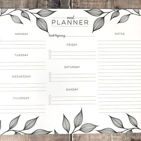 Meal Planner - Lomond Paper Co - Made Scotland