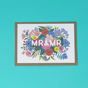 Mr & Mr Floral Wedding Card - Made Scotland