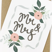 Mr & Mrs Wedding Day Card - Made Scotland
