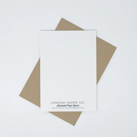 New Beginnings Wedding Day Card - Lomond Paper Co - Made Scotland