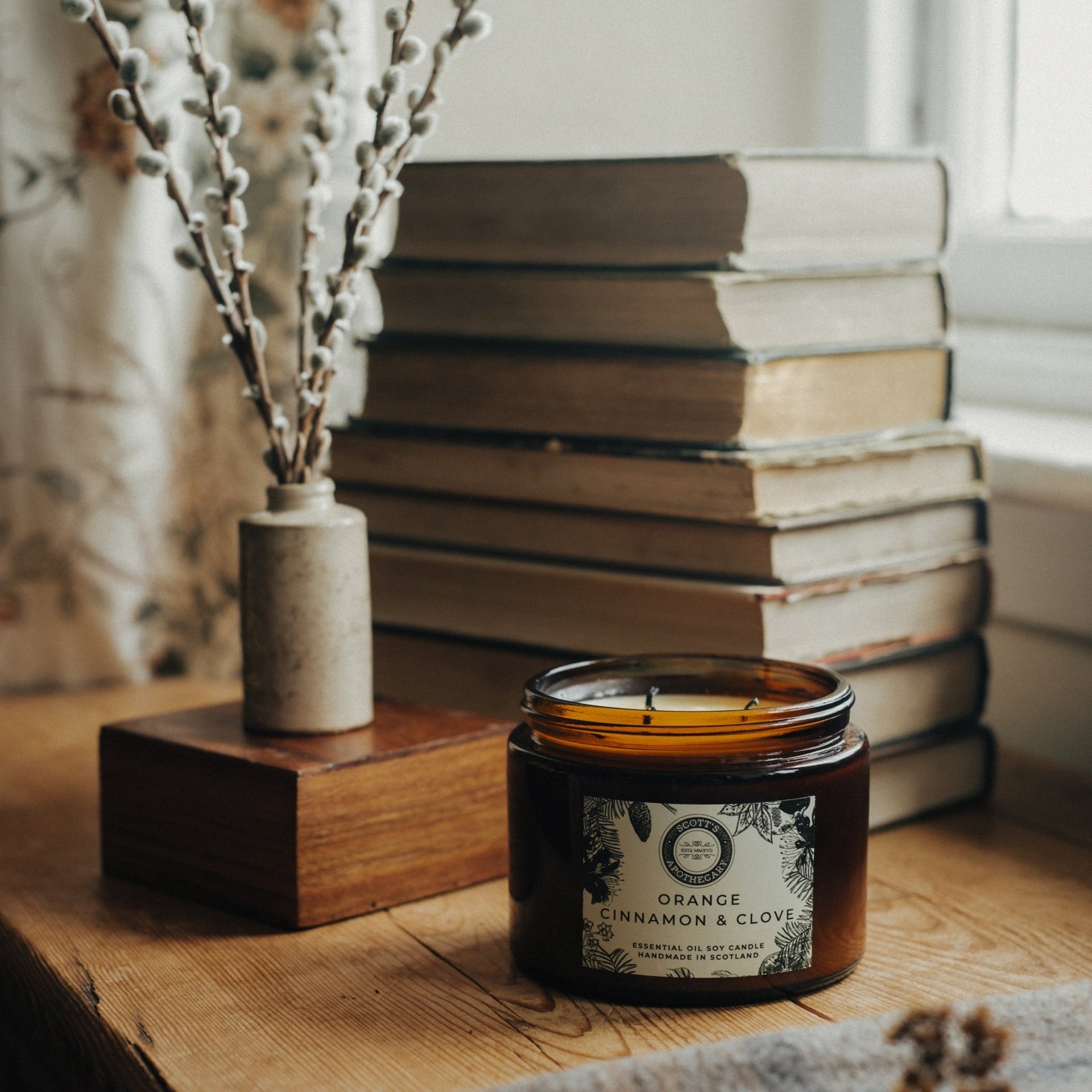 Orange, Cinnamon & Clove Candle - Made Scotland