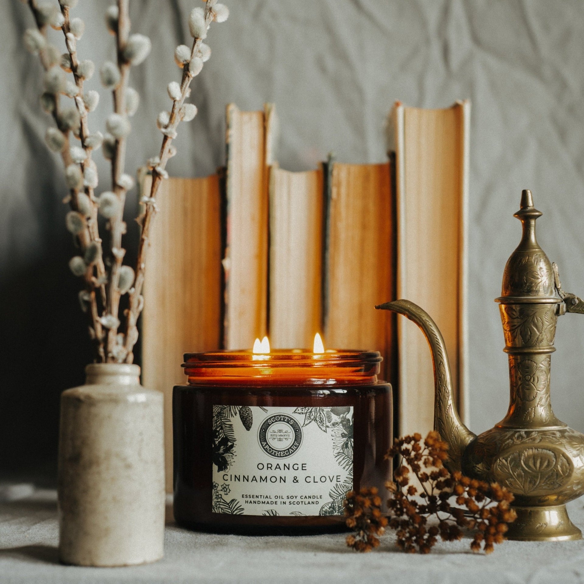 Orange, Cinnamon & Clove Candle - Made Scotland