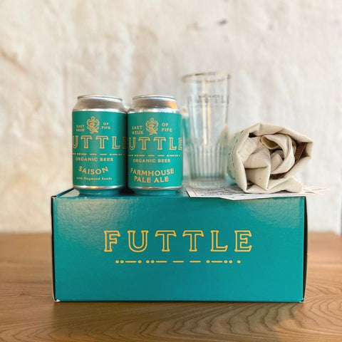 Organic Beer, Glass & Tote Gift Pack - Futtle - Made Scotland