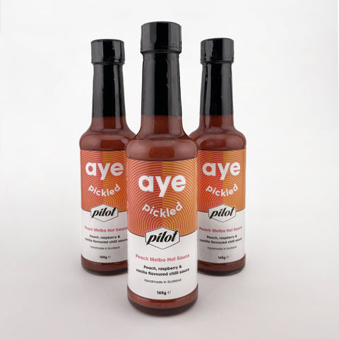 Peach Melba Hot Sauce - AYE PICKLED - Made Scotland