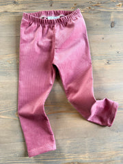 Pink Cord Leggings - Made Scotland