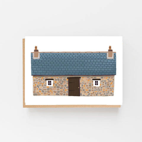 Scottish Bothy Blank Card Set x 6 - Lomond Paper Co - Made Scotland