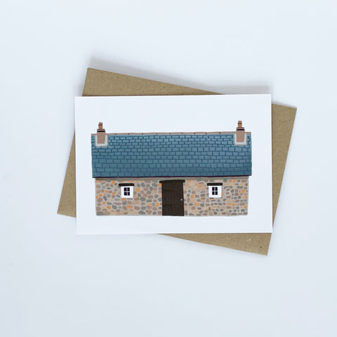 Scottish Bothy - Colour Greeting Card - Lomond Paper Co - Made Scotland