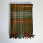 Scottish Check Luxury Small Wool Blanket - Made Scotland
