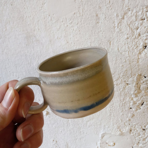 Short coffee cups - Dark Blue - Sea Drift Pottery - Made Scotland