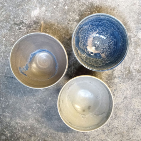 Small bowls - Pale Gray - Sea Drift Pottery - Made Scotland