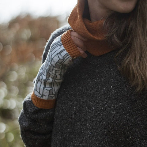 Staffa Wirst Warmers in Winter Bracken - Island Nation Studio - Made Scotland