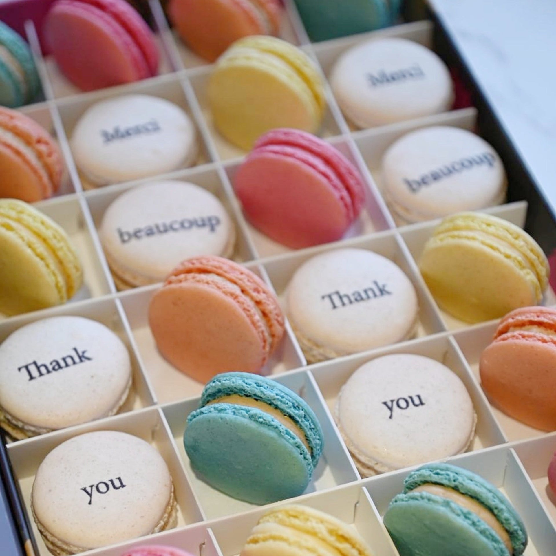 Thank You Macarons Gift Box - Made Scotland