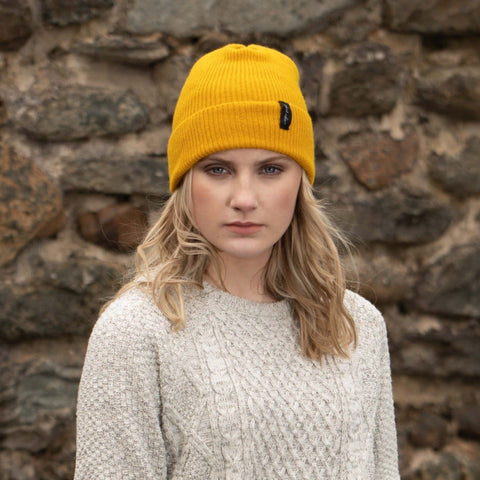 Unisex Mustard yellow hat - Made Scotland - Island Nation Studio