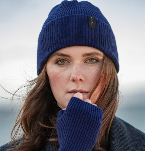 Unisex Royal Blue Winter Hat - Island Nation Studio - Made Scotland