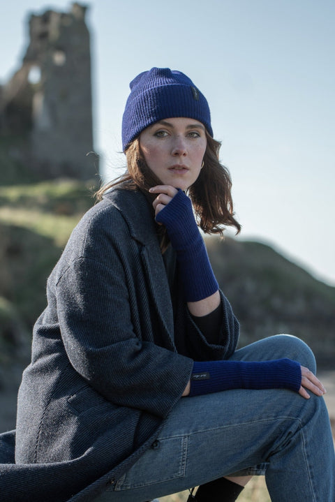 Unisex Royal Blue Winter Hat - Island Nation Studio - Made Scotland