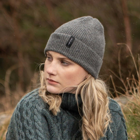 Unisex Slate Grey Cosy Winter Hat - Island Nation Studio - Made Scotland