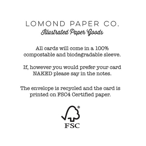 We Are The Perfect Match Card - Lomond Paper Co - Made Scotland